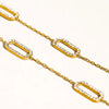 Burnisse 18K Gold Non-Tarnish Dainty Chain Necklace