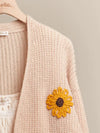 Sunflower Embroidered Cardigan