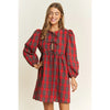 Holiday Plaid Babydoll Dress