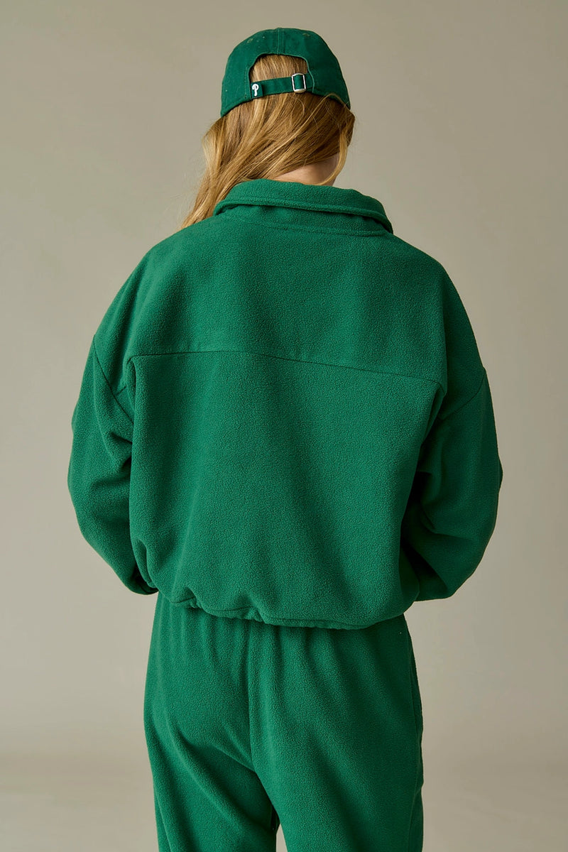 Maya Green Fleece Jacket