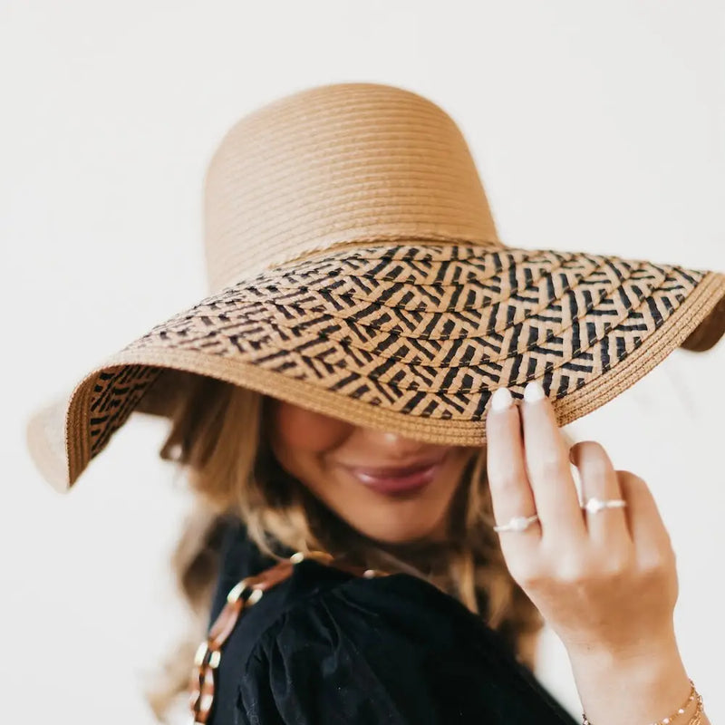 Waikiki Wide Brim Sun Hat by Pretty Simple