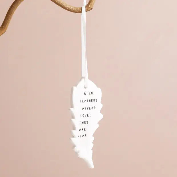 When Feathers Appear Hanging Decoration Ornament