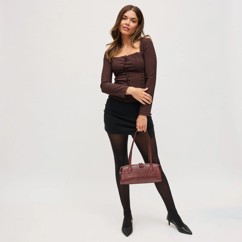 Nessa Shoulder Bag in Chocolate by Urban Expressions