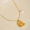 Viola 18K Gold Shell Pearl Necklace