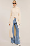 Chloe Bow Tie Closure Cable Knit Cardigan