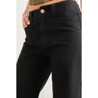 Lily Wide Pocket Pants in Black