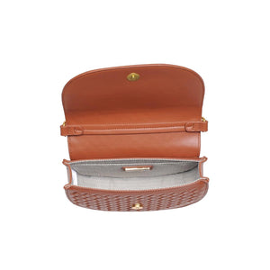Alise Woven Crossbody in Light Chocolate by Urban Expressions