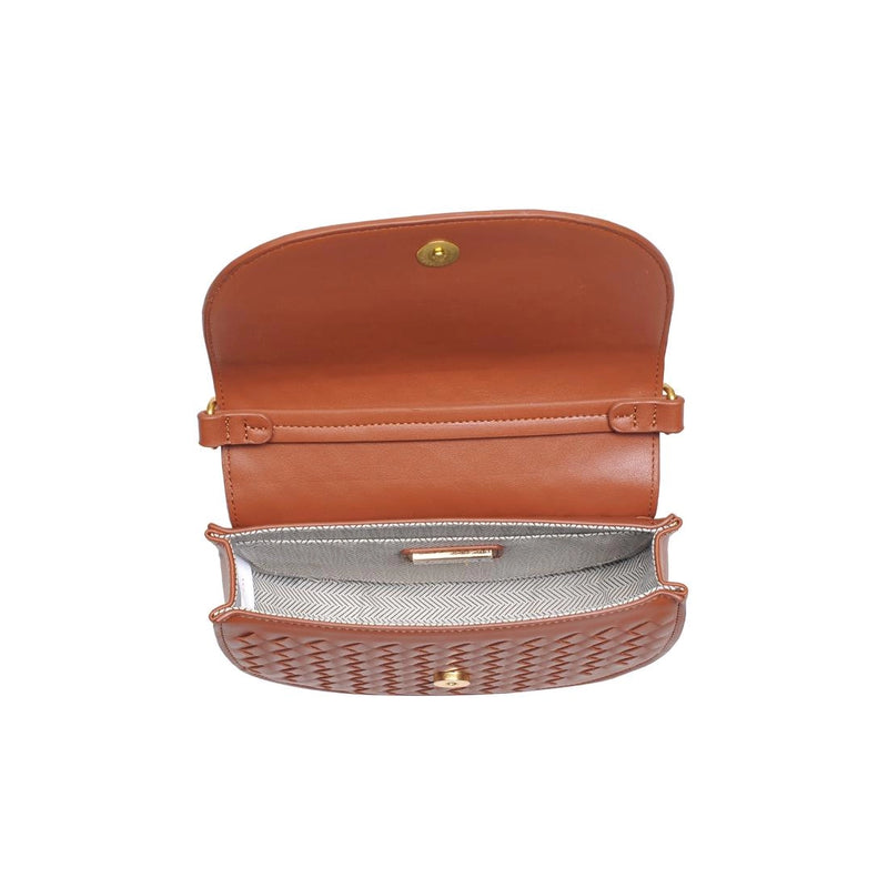Alise Woven Crossbody in Light Chocolate by Urban Expressions