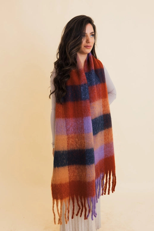 Cozy Oversized Fringe Scarf