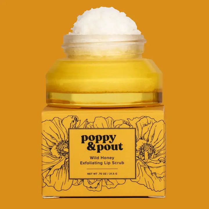 Poppy & Pout Exfoliating Lip Scrub in Multiple Flavor Options
