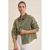 Meg Timeless With A Twist Mineral Washed Cotton Twill Jacket