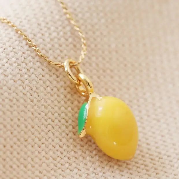 Enamel Lemon Pendant