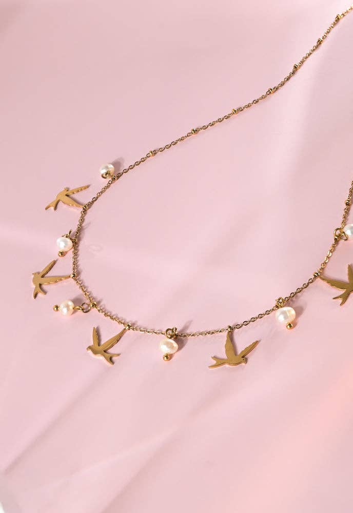 Wings of Hope Pearl Necklace