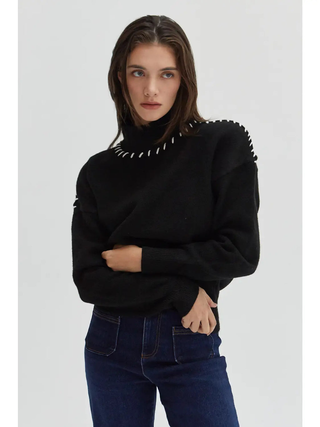 Rowan Contrast Stitch Sweater by Crescent