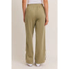 Blythe Bow Detail Track Pants in Sage and White