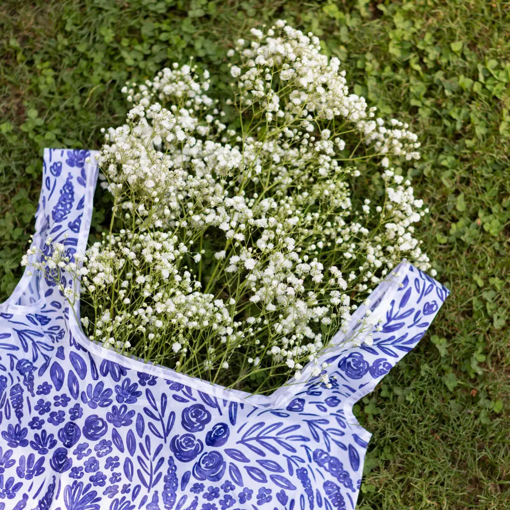 Porcelain Floral Reusable Bag by Elyse Breanne Design