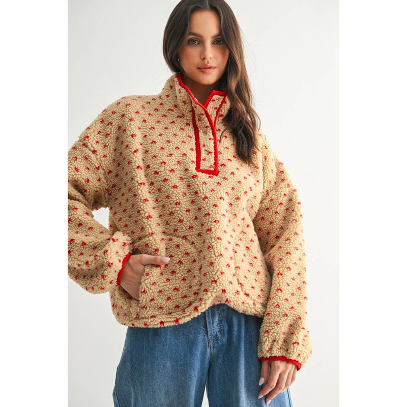 Heart Sherpa Fleece Jacket by Wishlist