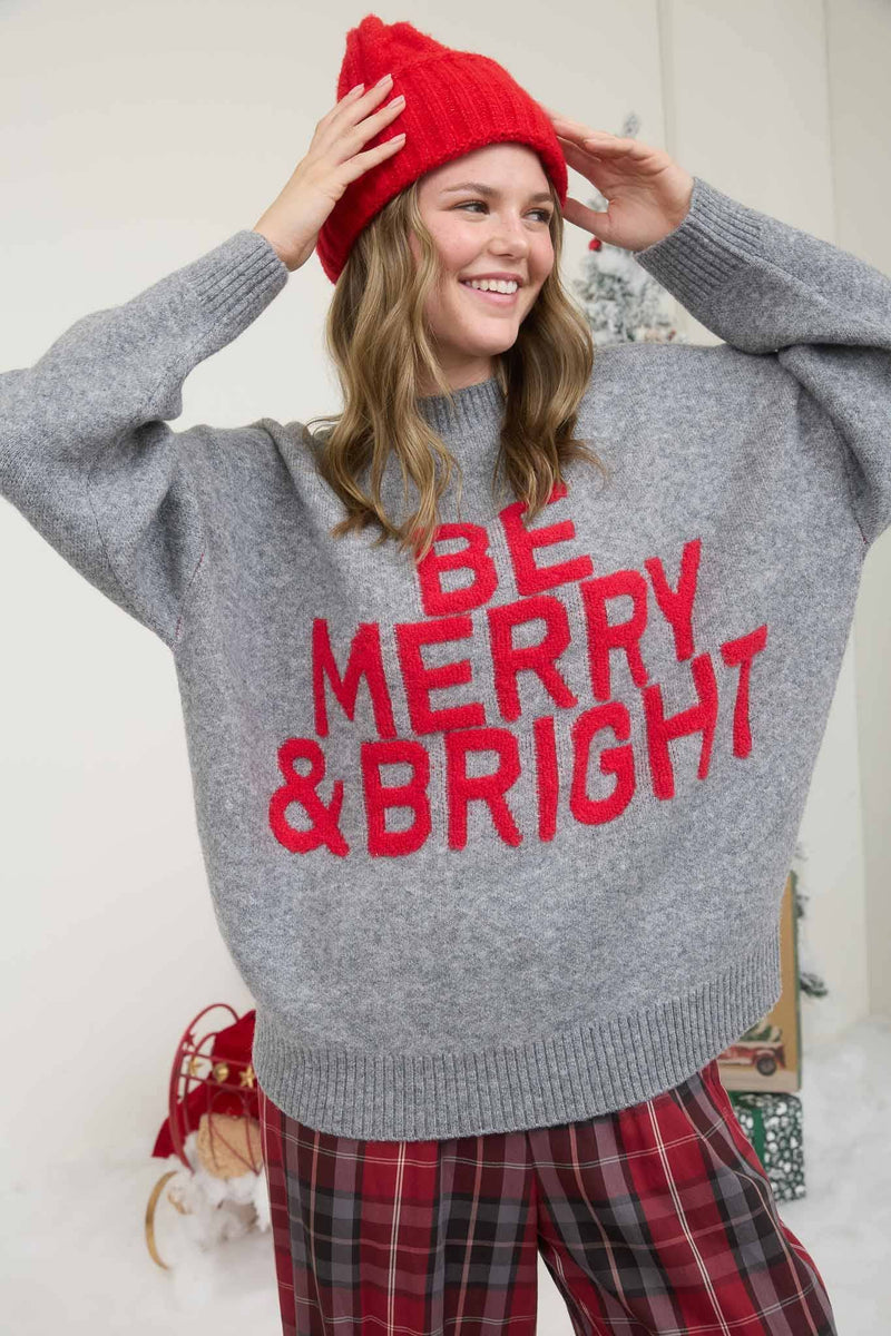 Be Merry & Bright Crewneck Pullover Sweater