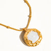 Circle Pendant Necklace in Gold or Silver