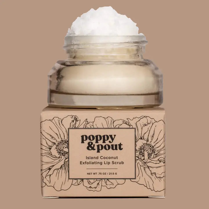 Poppy & Pout Exfoliating Lip Scrub in Multiple Flavor Options