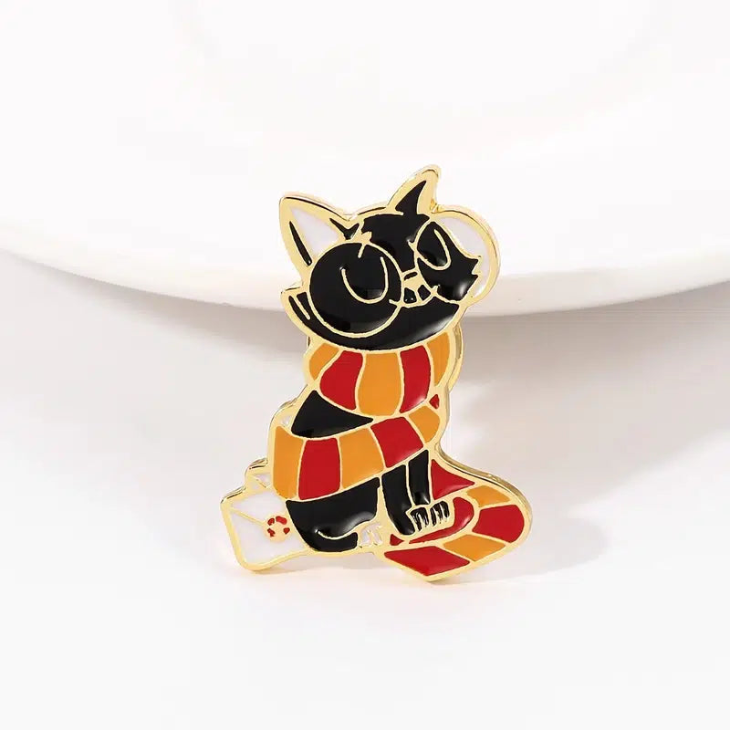 Literary Cat Brooch