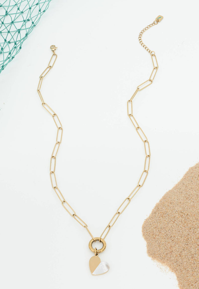 Heart of Mary Necklace Gold by Starfish Project