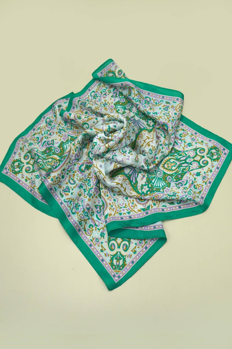 Vintage Paisley Print Bandana Scarf