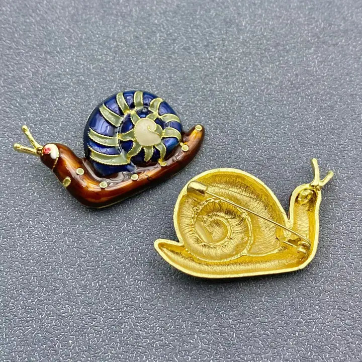 Enamel Brooches in Various Styles