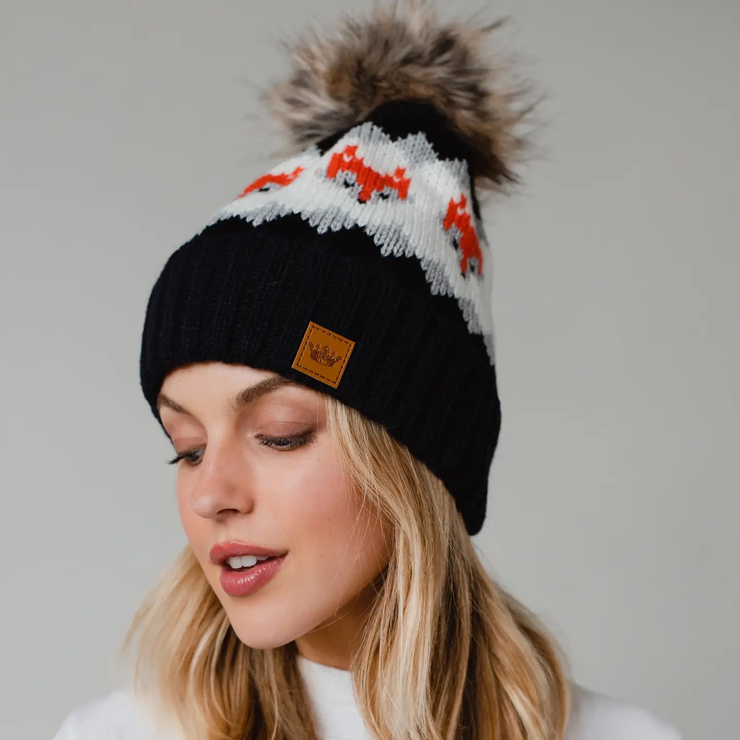 Cable Knit Pom Hat In Multiple Color Choices by Panache Apparel
