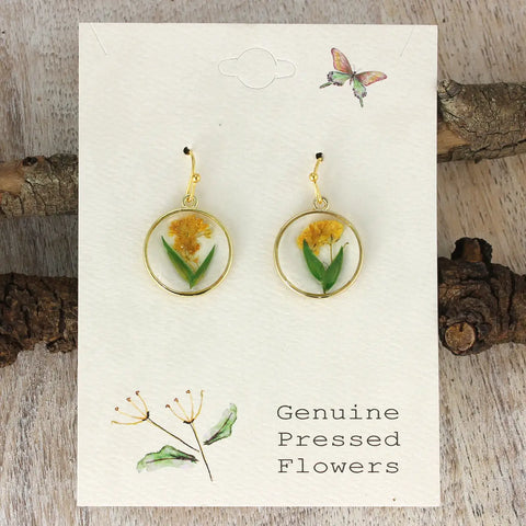 Gold Double Mini Blossom Flower Earrings