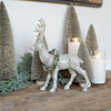 13" Standing Deer With Wreath