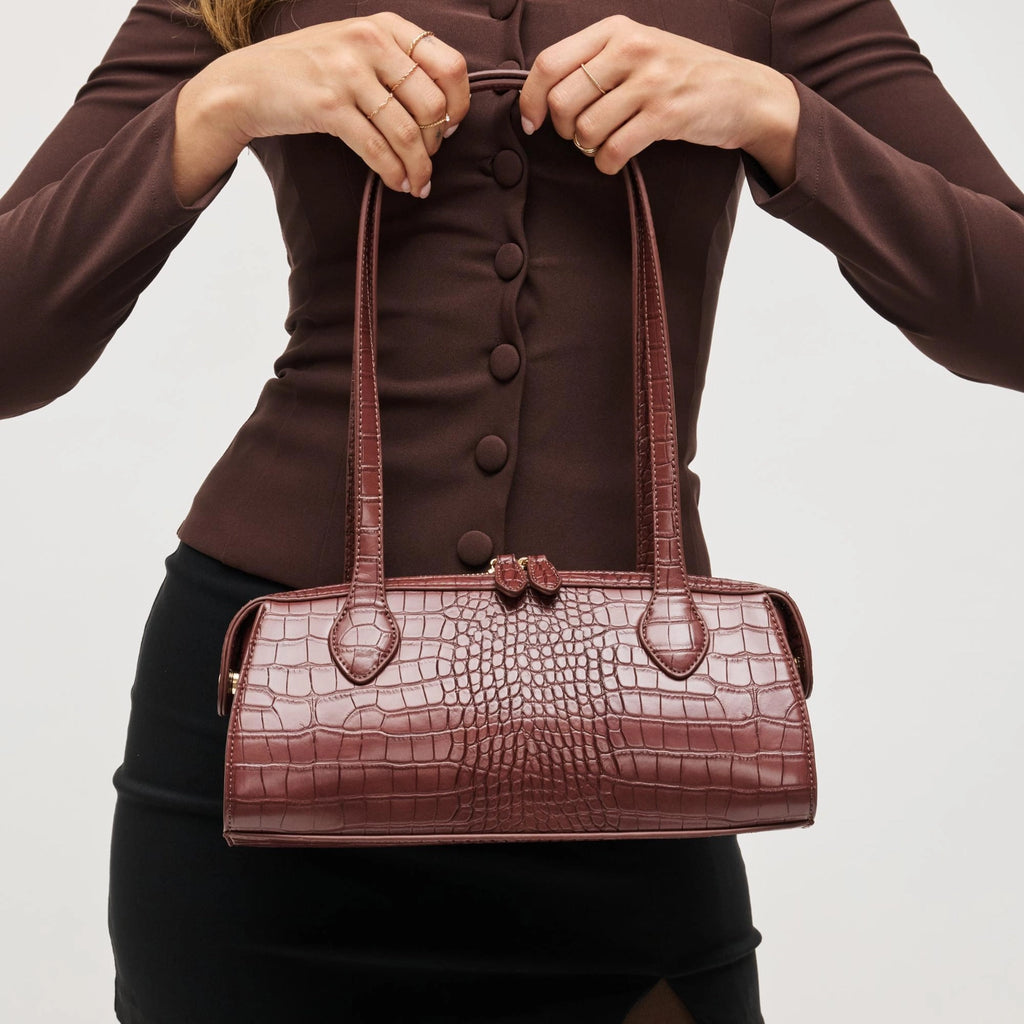 Nessa Shoulder Bag in Chocolate by Urban Expressions