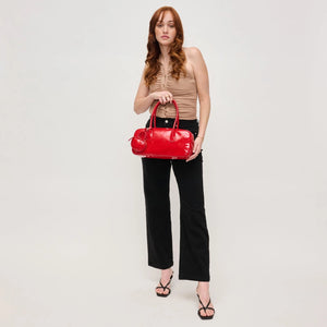 Willa Patent Satchel in Red by Urban Expressions