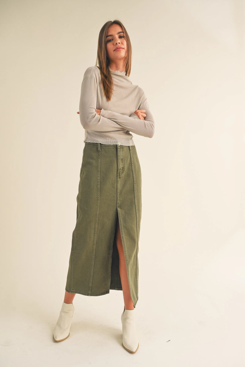 Mesh and Sparkle Long Sleeve Top by Miou Muse