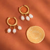 Sejour 18K Gold Non-Tarnish Petitle Pearl Dangle Earring
