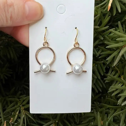 2021 Elegant 925 Silver Gold Pearl Earrings Ear Stud Women Jewelry  Anniversary - Walmart.com