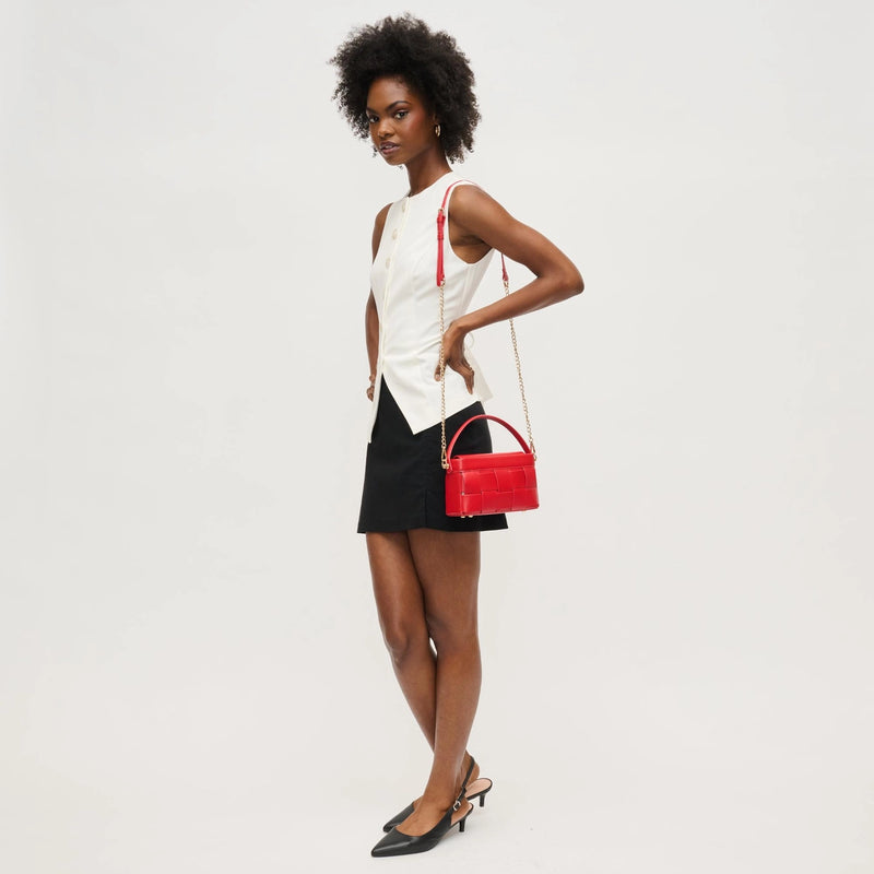 Aurora Woven Crossbody in Red by Urban Expressions