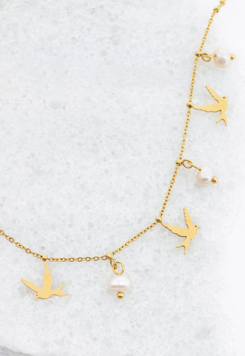 Wings of Hope Pearl Necklace