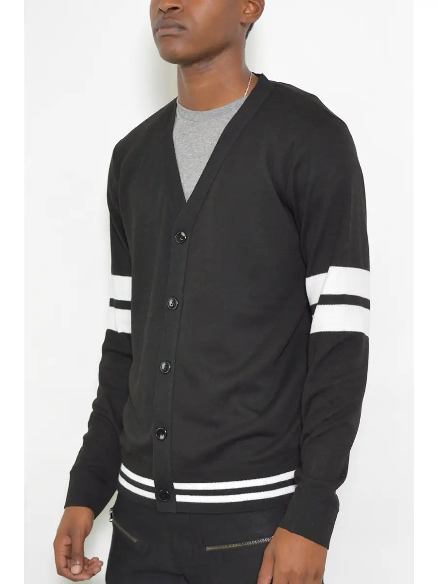 Noah Men's Knit Stripe Cardigan – Polka Dots Boutique
