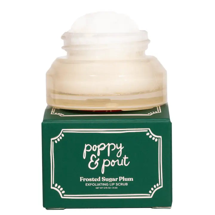 Poppy & Pout Island Frosted Sugar Plum Lip Scrub