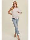 Brooke Satin One Shoulder Top in Champagne