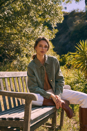 Meg Timeless With A Twist Mineral Washed Cotton Twill Jacket