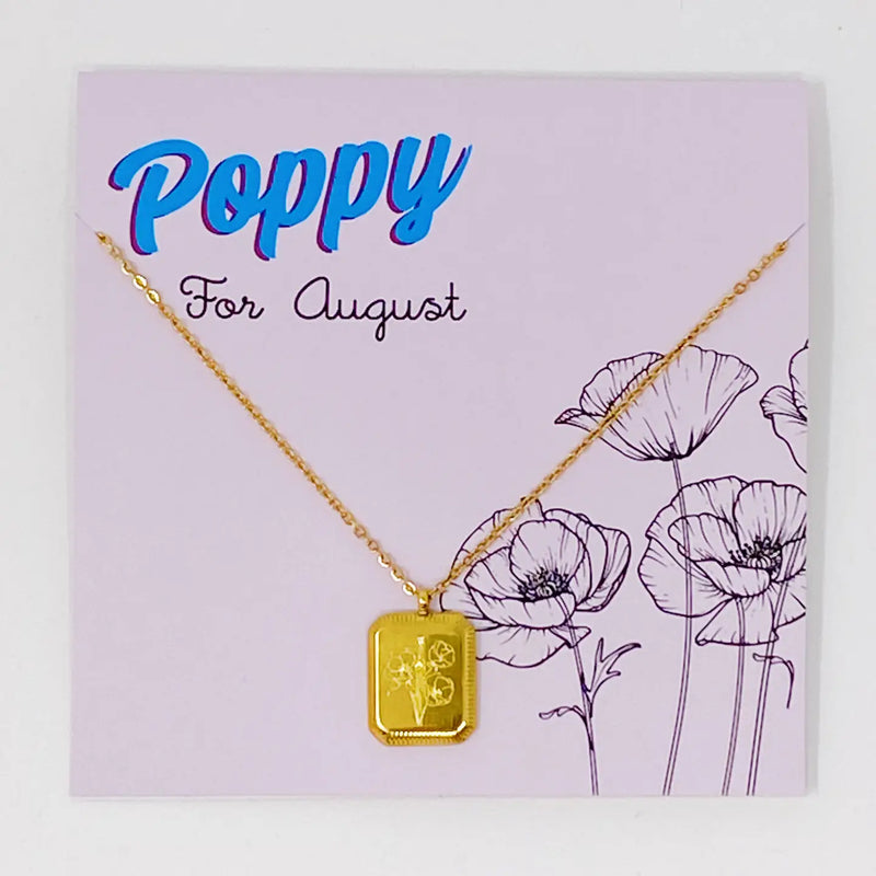 Blooming Floral Birth Month Necklaces