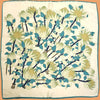 Teal Floral Print Bandana Scarf
