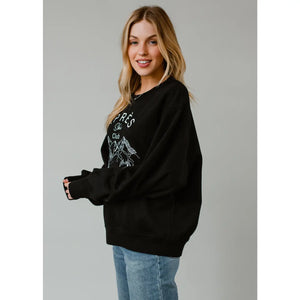 Apres Ski Club Black Graphic Sweatshirt