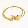 Mazie 18K Round Thin Bracelet in Gold