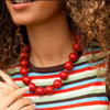 Boho Chunky Beaded Necklace in Multiple Color Choices