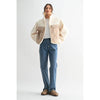 Edith Plaid Contrast Fleece Jacket