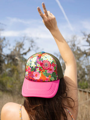 Garden Pink Trucker Hat by Natural Life