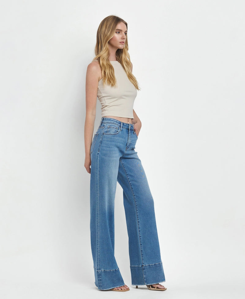 Olivia High Rise Wide Jeans by Vervet by Flying Monkey